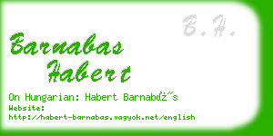 barnabas habert business card